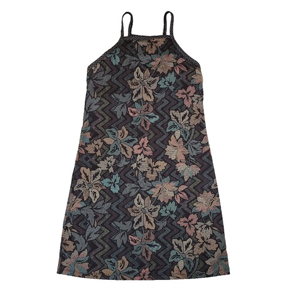 PRANA Ardor Dress Black Horchata Printed Floral Athletic Stretch Caged Size S - Picture 1 of 11
